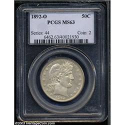 1892-O 50C MS63 PCGS.