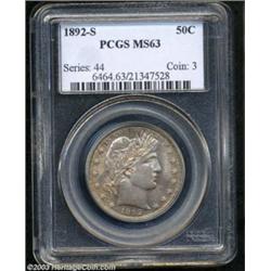 1892-S 50C MS63 PCGS.