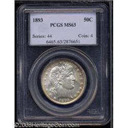 1893 50C MS63 PCGS.