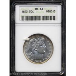 1893 50C MS63 ANACS.