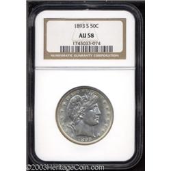 1893-S 50C AU58 NGC.