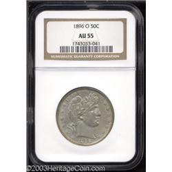 1896-O 50C AU55 NGC.