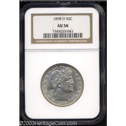 1898-O 50C AU58 NGC.
