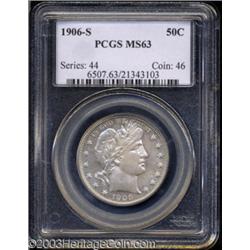 1906-S 50C MS63 PCGS.