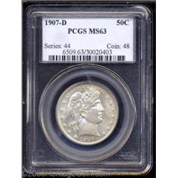 1907-D 50C MS63 PCGS.