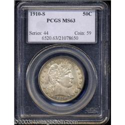 1910-S 50C MS63 PCGS.