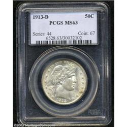 1913-D 50C MS63 PCGS.