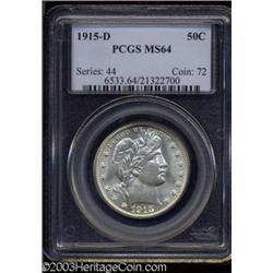 1915-D 50C MS64 PCGS.