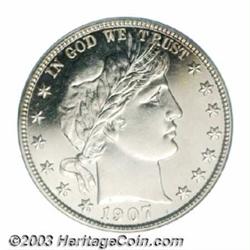 1907 50C PR64 Cameo PCGS.