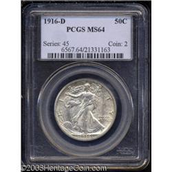 1916-D 50C MS64 PCGS.