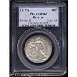 1917-S 50C Reverse MS63 PCGS.