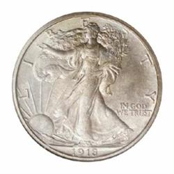 1918-S 50C MS64 ANACS.