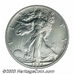 1921-S 50C --Cleaned--ANACS. AU Details, Net XF40.