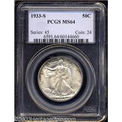 1933-S 50C MS64 PCGS.