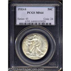 1933-S 50C MS64 PCGS.