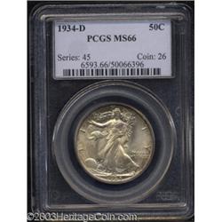 1934-D 50C MS66 PCGS.