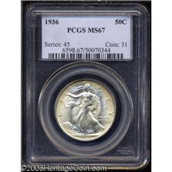1936 50C MS67 PCGS.