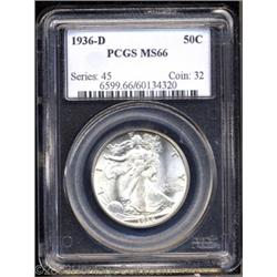 1936-D 50C MS66 PCGS.
