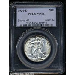 1936-D 50C MS66 PCGS.