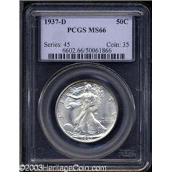 1937-D 50C MS66 PCGS.