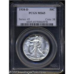 1938-D 50C MS65 PCGS.