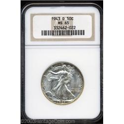 1943-D 50C MS65 NGC.
