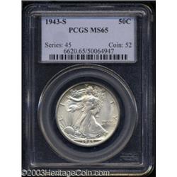 1943-S 50C MS65 PCGS.