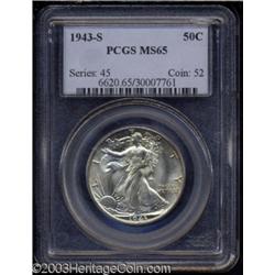 1943-S 50C MS65 PCGS.
