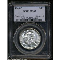 1944-D 50C MS67 PCGS.