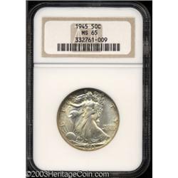 1945 50C MS65 NGC.
