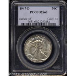 1947-D 50C MS66 PCGS.