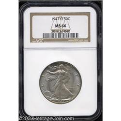 1947-D 50C MS66 NGC.