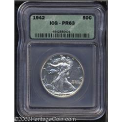 1942 50C PR63 ICG.