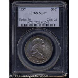 1957 50C MS67 PCGS.