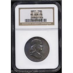 1957 50C MS66  Full Bell Lines NGC.