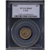 Image 1 : 1859 P1C Indian Cent, Judd-228, Pollock-272, R.1, MS65 PCGS.