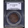 Image 1 : 1859 P50C Half Dollar, Judd-236, Pollock-285, R.7, PR64 Brown PCGS.