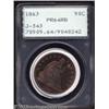 Image 1 : 1863 50C Half Dollar, Judd-343, Pollock-415, R.7, PR64 Red and Brown PCGS.