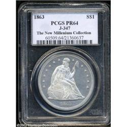 1863 $1 Dollar, Judd-347, Pollock-419, R.7, PR64 PCGS.