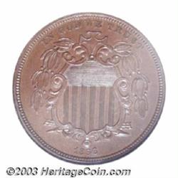 1866 5C Shield Five Cents, Judd-508, Pollock-592, R.6, PR66 Brown NGC.