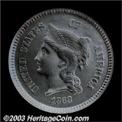 1868 1C One Cent, Judd-608, Pollock-673, R.5, PR66 NGC.