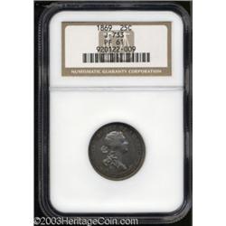 1869 25C Standard Silver Quarter Dollar, Judd-733, Pollock-814, R.5-6, PR61 NGC.