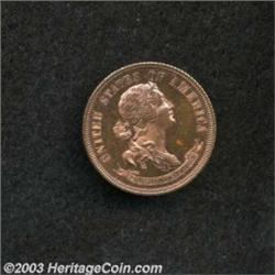 1869 25C Standard Silver Quarter Dollar, Judd-735, Pollock-816, R.7, PR65 Red and Brown, Planchet