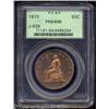 Image 1 : 1870 50C Half Dollar, Judd-935, Pollock-1041, R.7, PR64 Red and Brown PCGS.