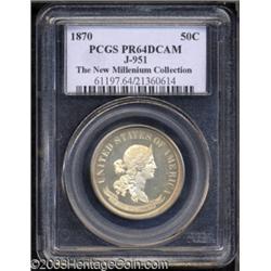 1870 50C Standard Silver Half Dollar, Judd-951, Pollock-1094, R.5-6, PR64 Deep Cameo PCGS.