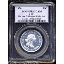 1870 50C Standard Silver Half Dollar, Judd-961, Pollock-1114, R.7, PR63 Cameo PCGS.