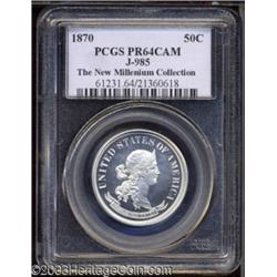 1870 50C Standard Silver Half Dollar, Judd-985, Pollock-1106, R.7, PR64 Cameo PCGS.