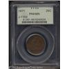 Image 1 : 1871 25C Quarter Dollar, Judd-1102, Pollock-1238, R.7, PR64 Brown PCGS.