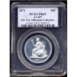 1871 50C Standard Silver Half Dollar, Judd-1107, Pollock-1243, R.7, PR65 PCGS.