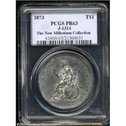 1873 T$1 Trade Dollar, Judd-1314, Pollock-1457, R.8, PR63 PCGS.